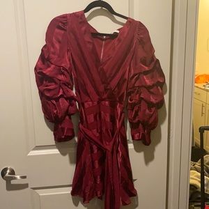 Alice and Olivia Ruffles Sleeve Dress